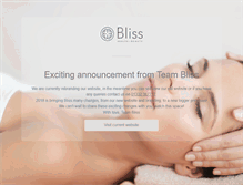Tablet Screenshot of blisshealthandbeauty.co.uk